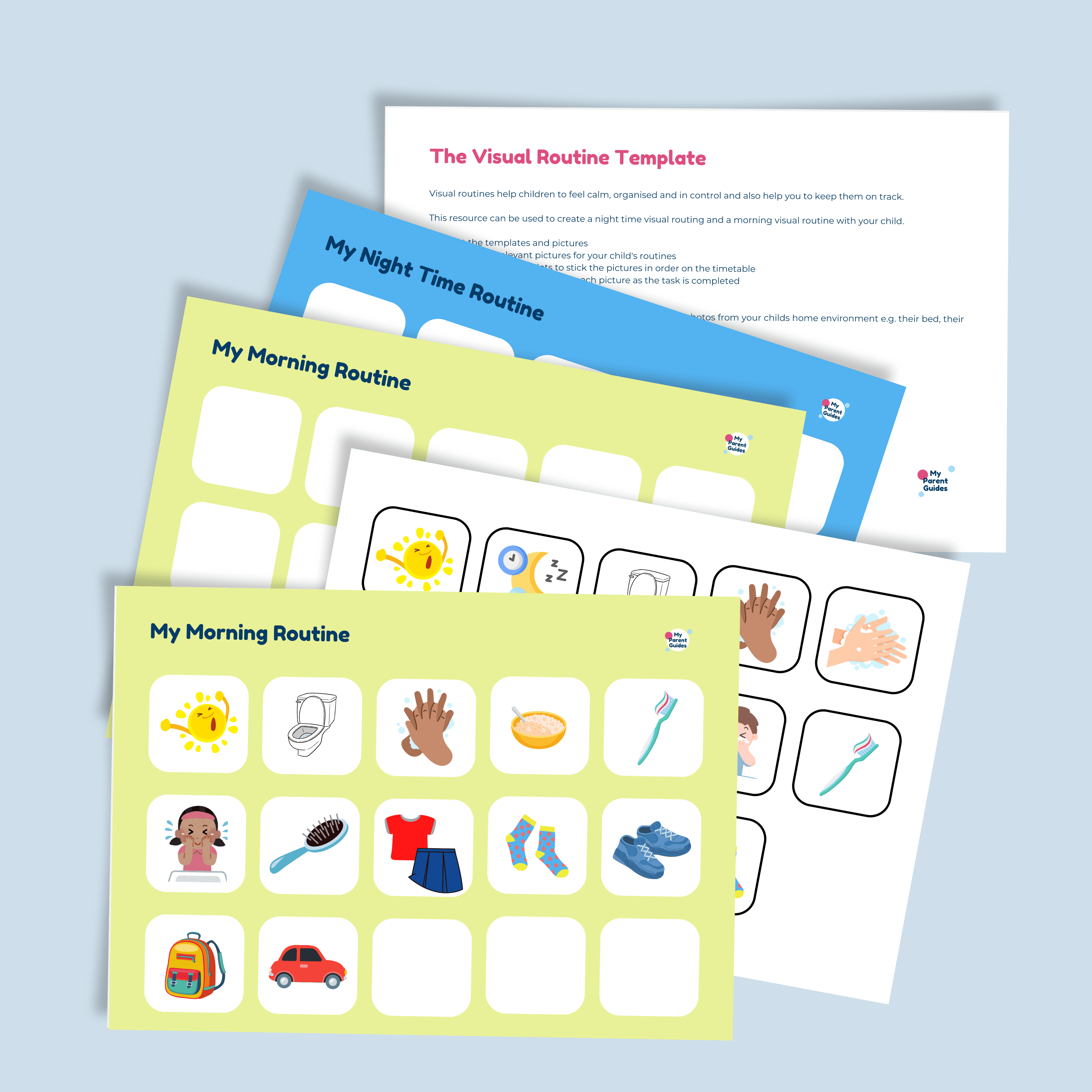 The Morning and Night Time Visual Planners